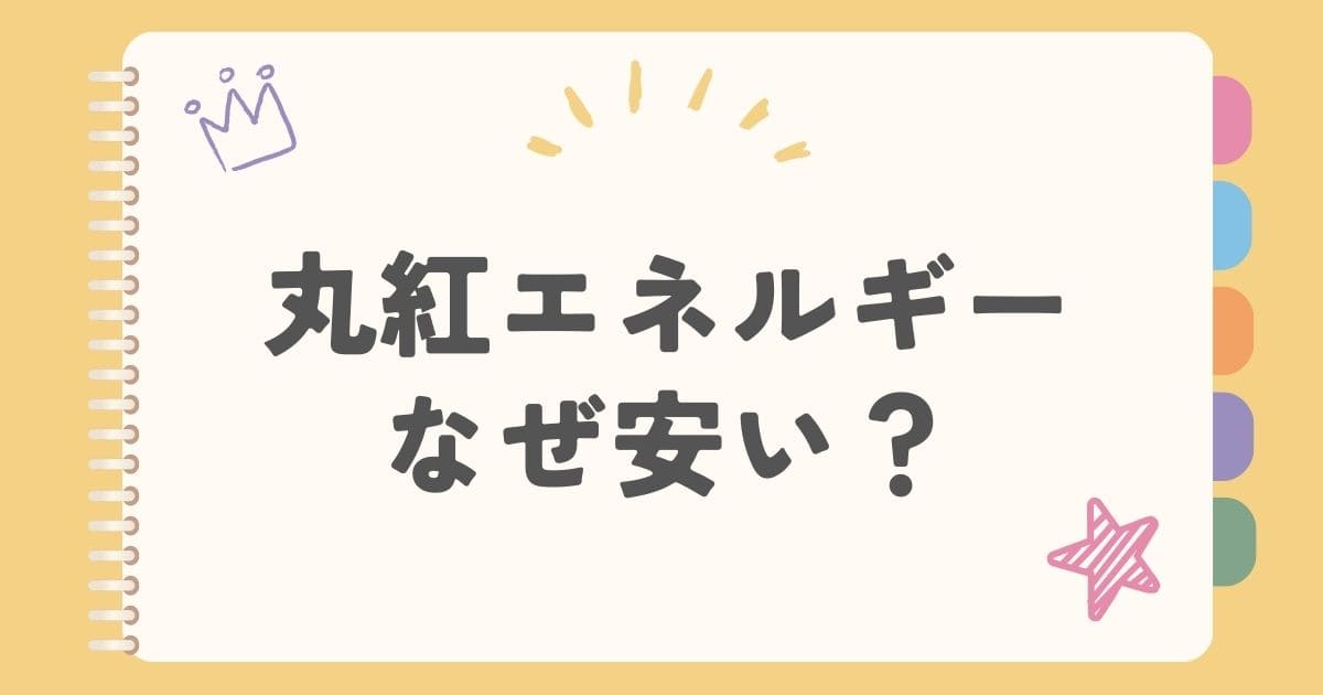丸紅エネルギーなぜ安い？
